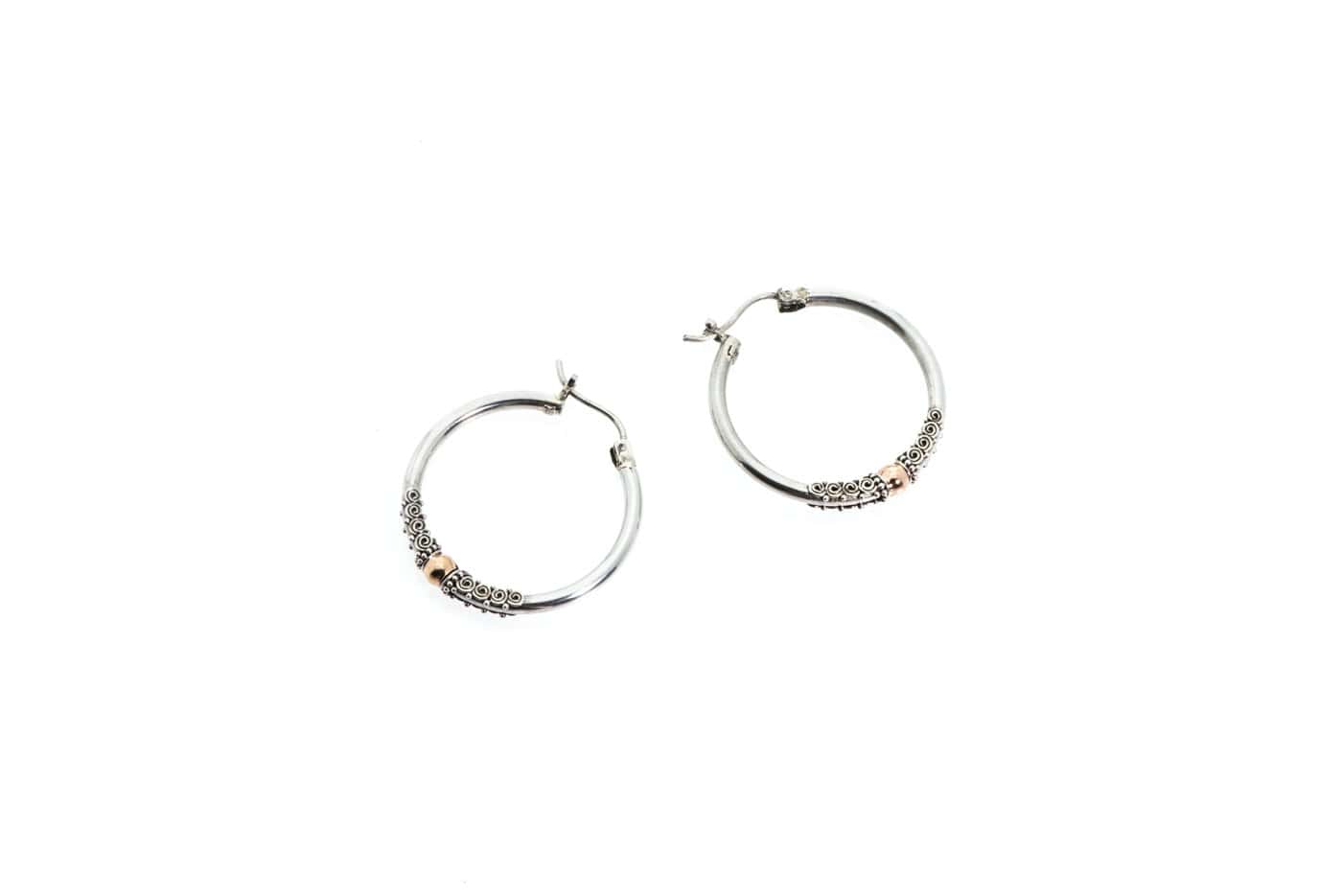 Ohrring Ceres aus Sterling Silber 925 mit 18k Gold