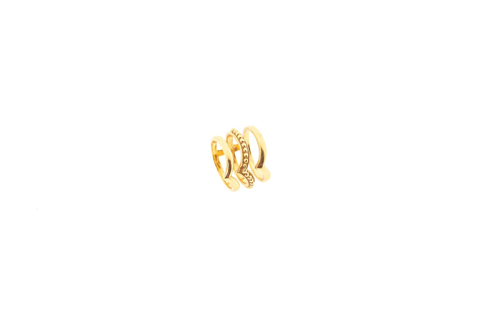 Bague Sela plaquée or 24 carats