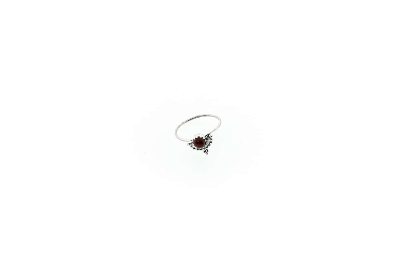 Ring Ziva Silber 925 mit rotem Jaspis