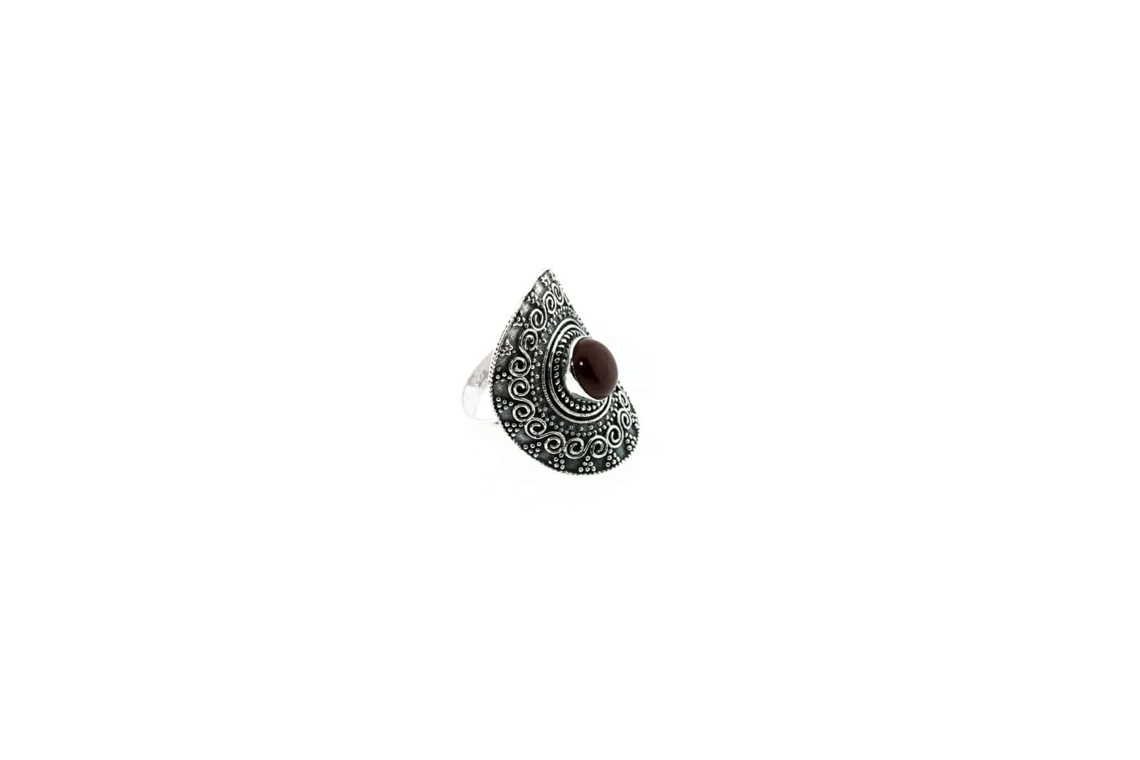 Ring Tara Silber 925 mit Rotem Jaspis