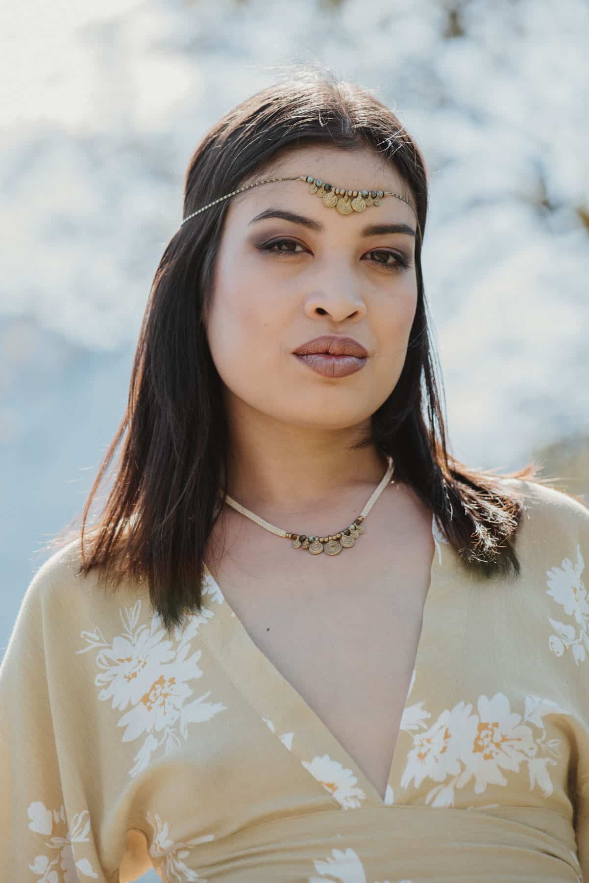 Kopfband Bindi mit afrikanischem Türkis