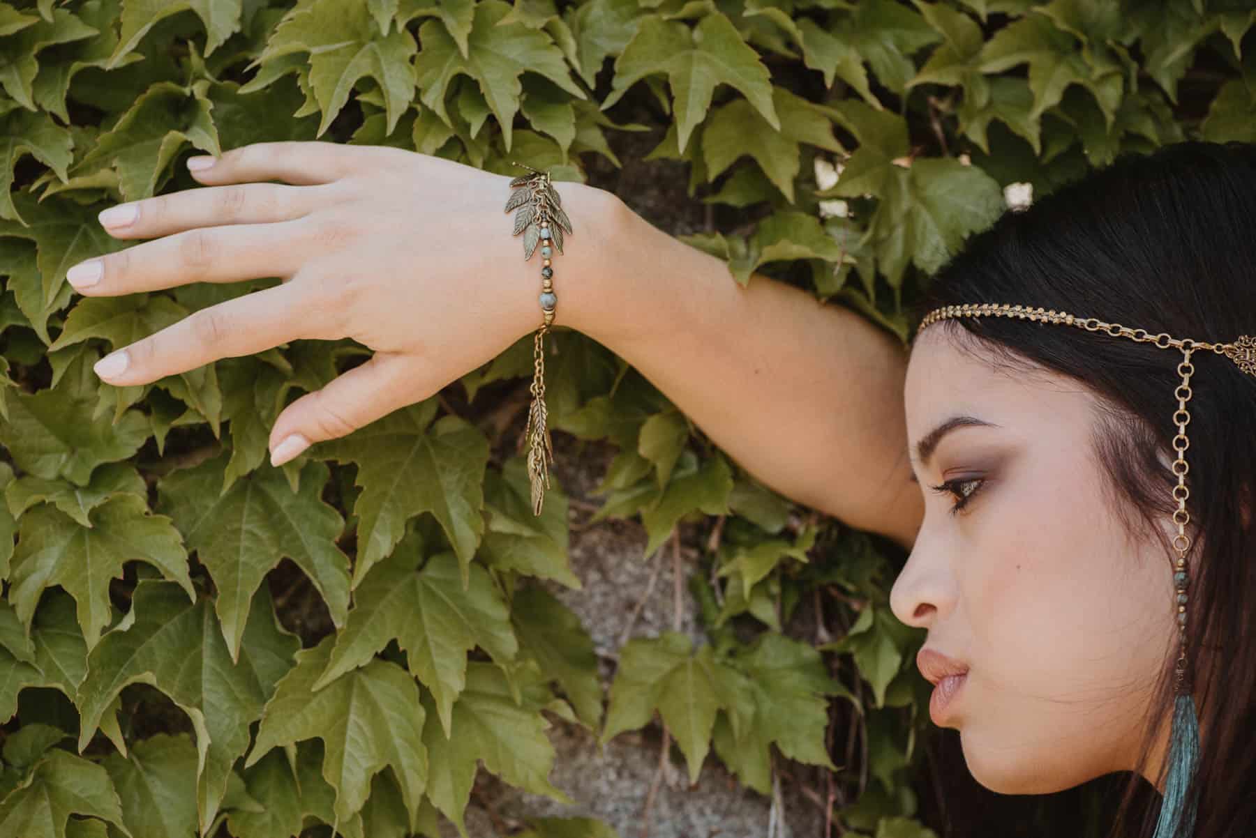 Makramee Armband Tara mit Afrikanischem Türkis