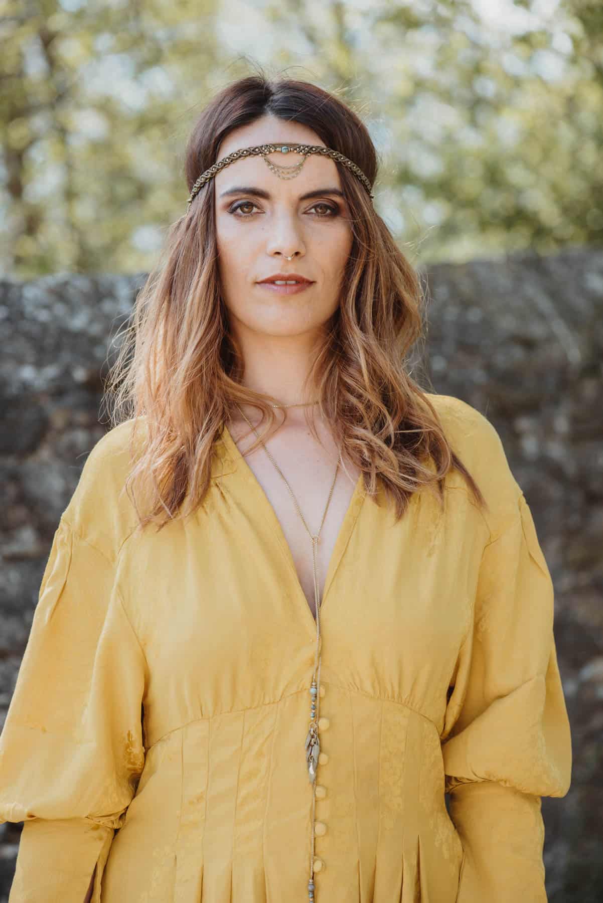 Kopfband Rojana mit Afrikanischem Türkis