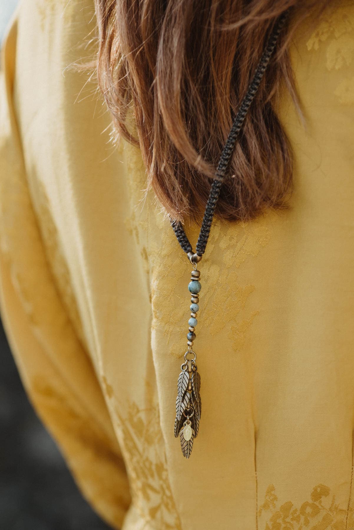 Brillenkette Bohema mit Afrikanischem Türkis