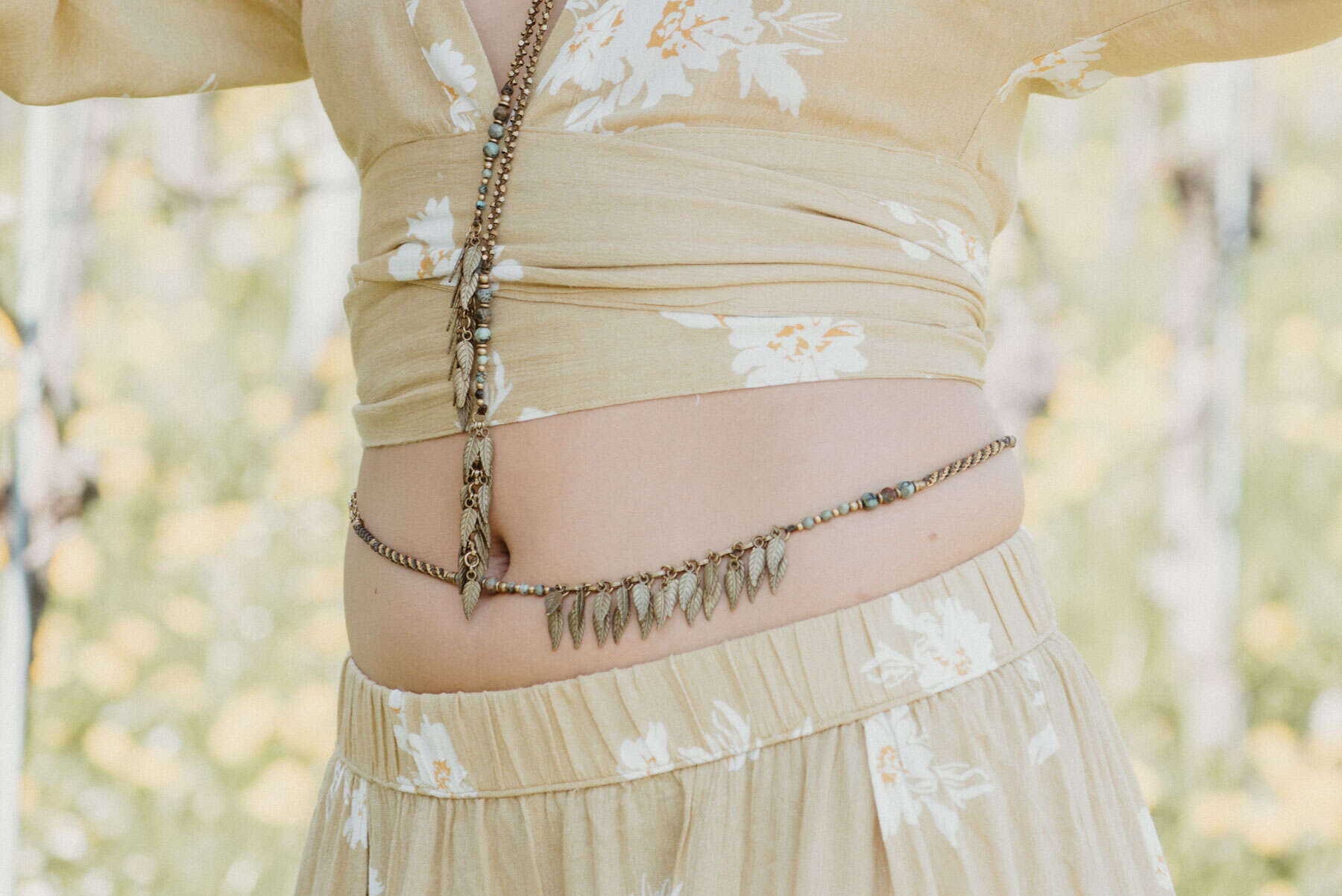 Bauchkette Jyoti mit Afrikanischem Türkis