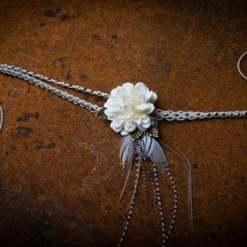 Kopfschmuck, Kopfband, Hochzeitsschmuck, Federschmuck