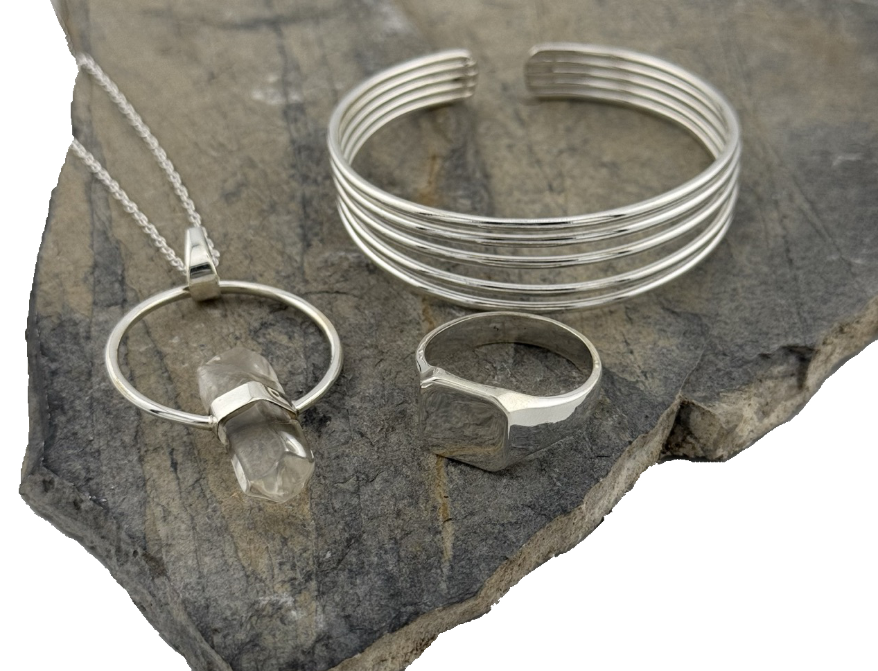 Herrenarmreif Silber