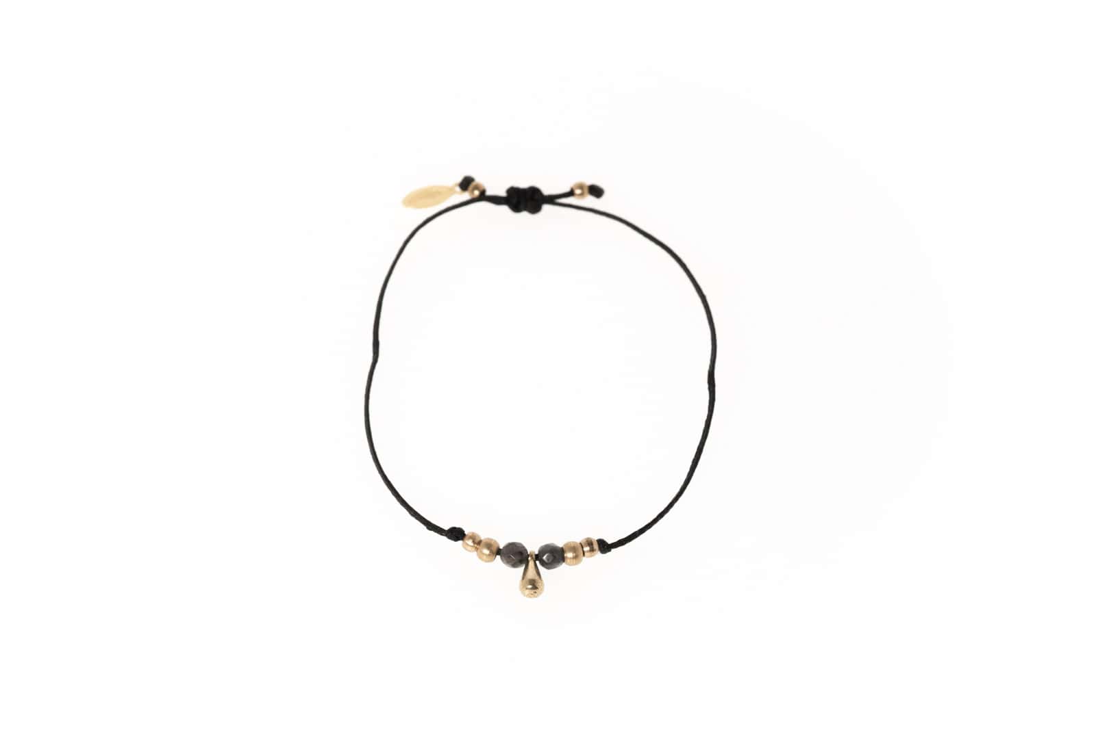 Armband Free Spirit mit Larvikit und Messind Perlen