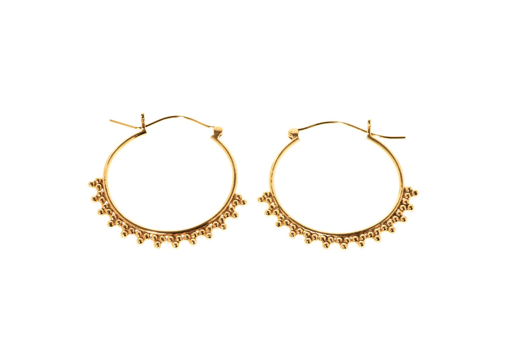 Ohrringe aus Messing 24k Vergoldet G-E29