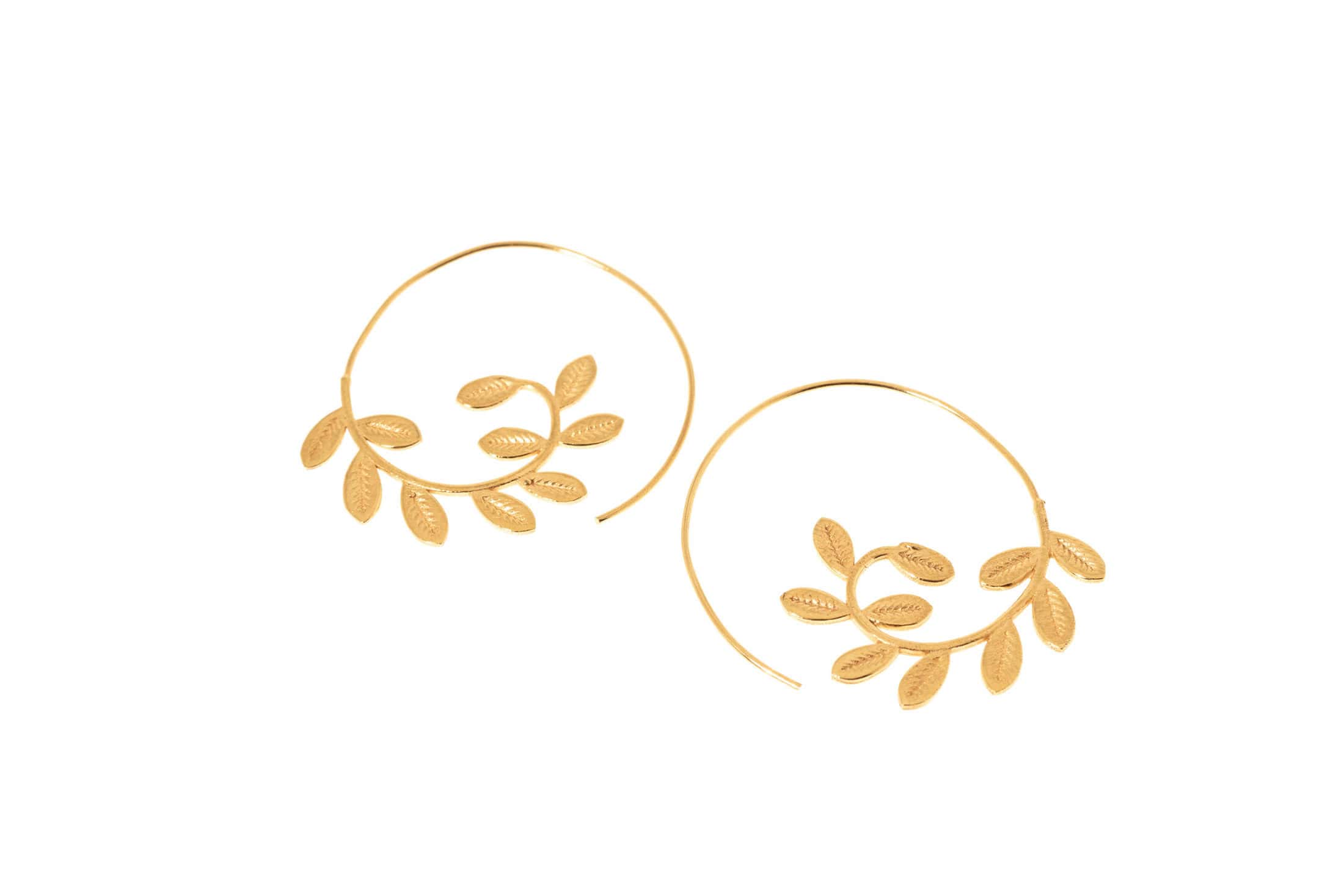 Ohrring aus Messing 24K vergoldet