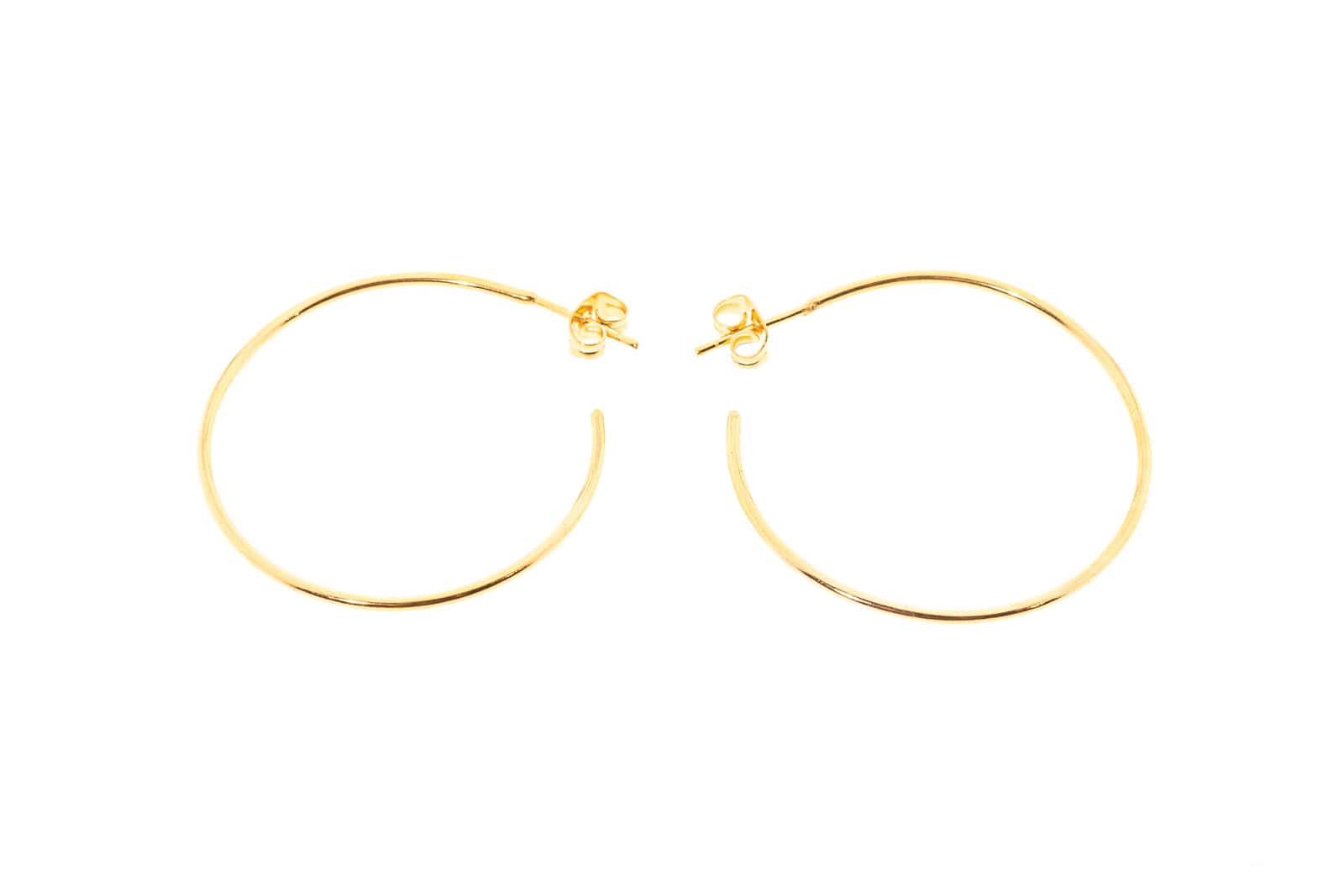 Creole aus Messing 24k Vergoldet G-E49