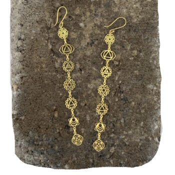 Chakra Symbol Ohrringe Gold