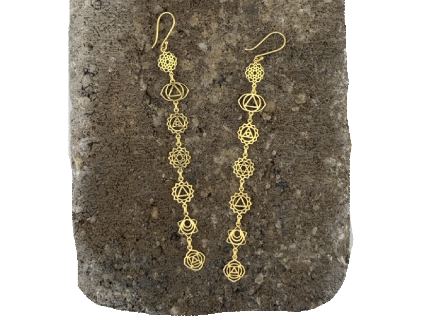 Chakra Symbol Ohrringe Gold