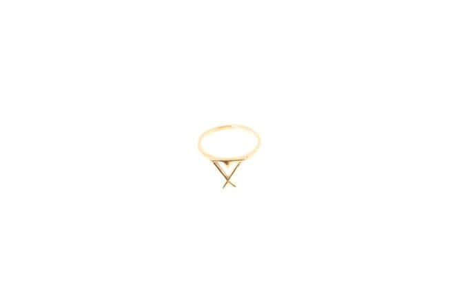 Fingerring aus Messing 24k Vergoldet