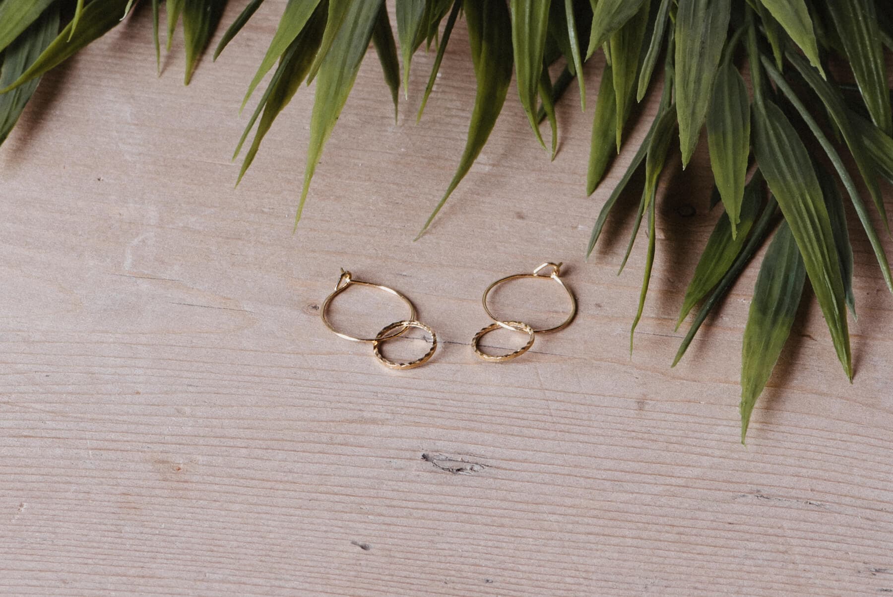 Ohrringe Circle Gold J-e008 – Bild 2