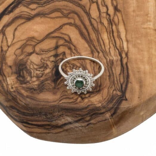 Ring Silber 925 (Sterling Silber) mit Halbedelstein Aventurin/Citrin/Rosenquarz