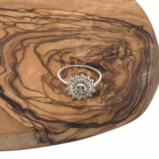 Ring Silber 925 (Sterling Silber) mit Halbedelstein Aventurin/Citrin/Rosenquarz