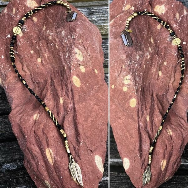 Trenza Haarschmuck mit Perlen und Halbedelsteinen